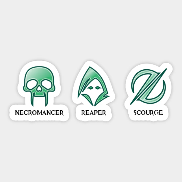 Necromancer II Sticker by snitts